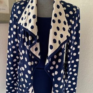 Elegant St John 3 Piece French Blue Skirt Suit Size 2/4